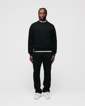 Drop Shoulder Crewneck - Black