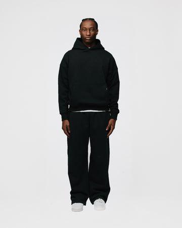 Drop Shoulder Hoodie - Black