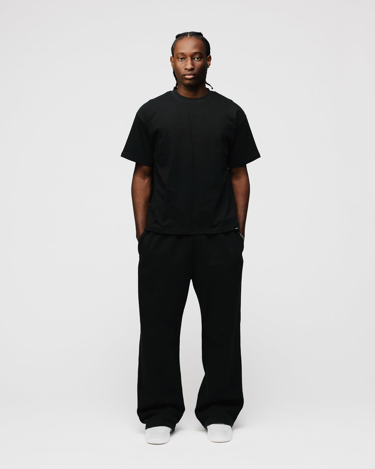 Drop Shoulder T-Shirt - Black