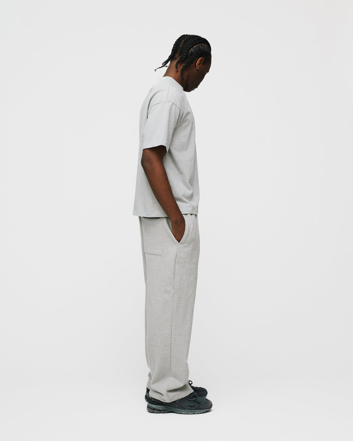 Cropped T-Shirt - Grey