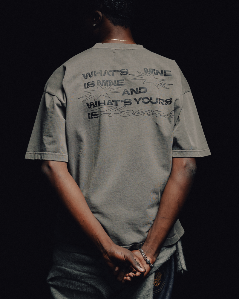Yours is Hours V2 T-Shirt - Vintage Grey