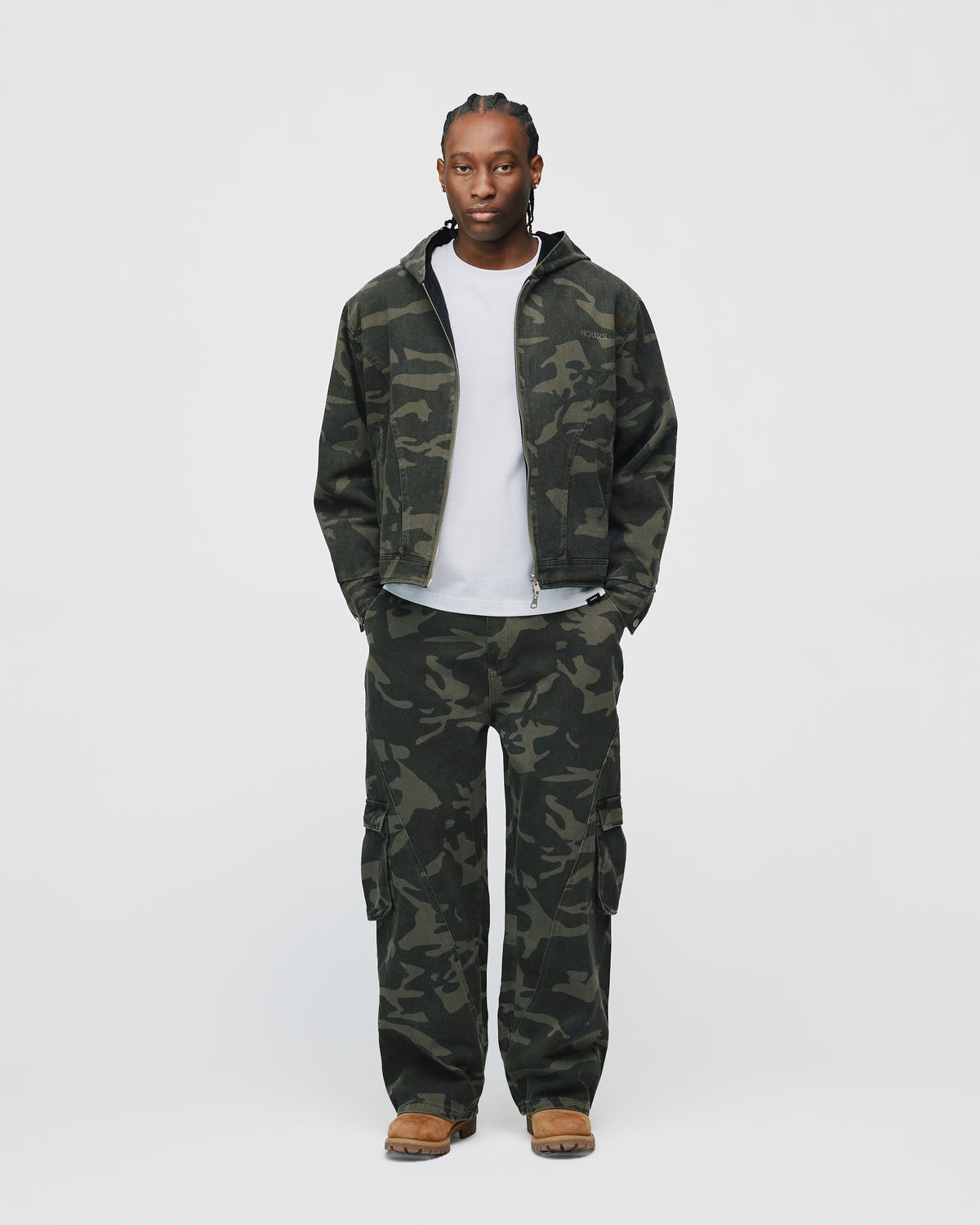 Baggy Cargo Pants - Camo