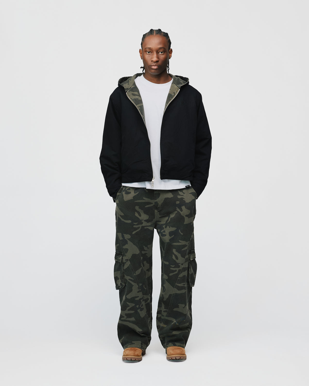Reversible Hooded Jacket - Camo
