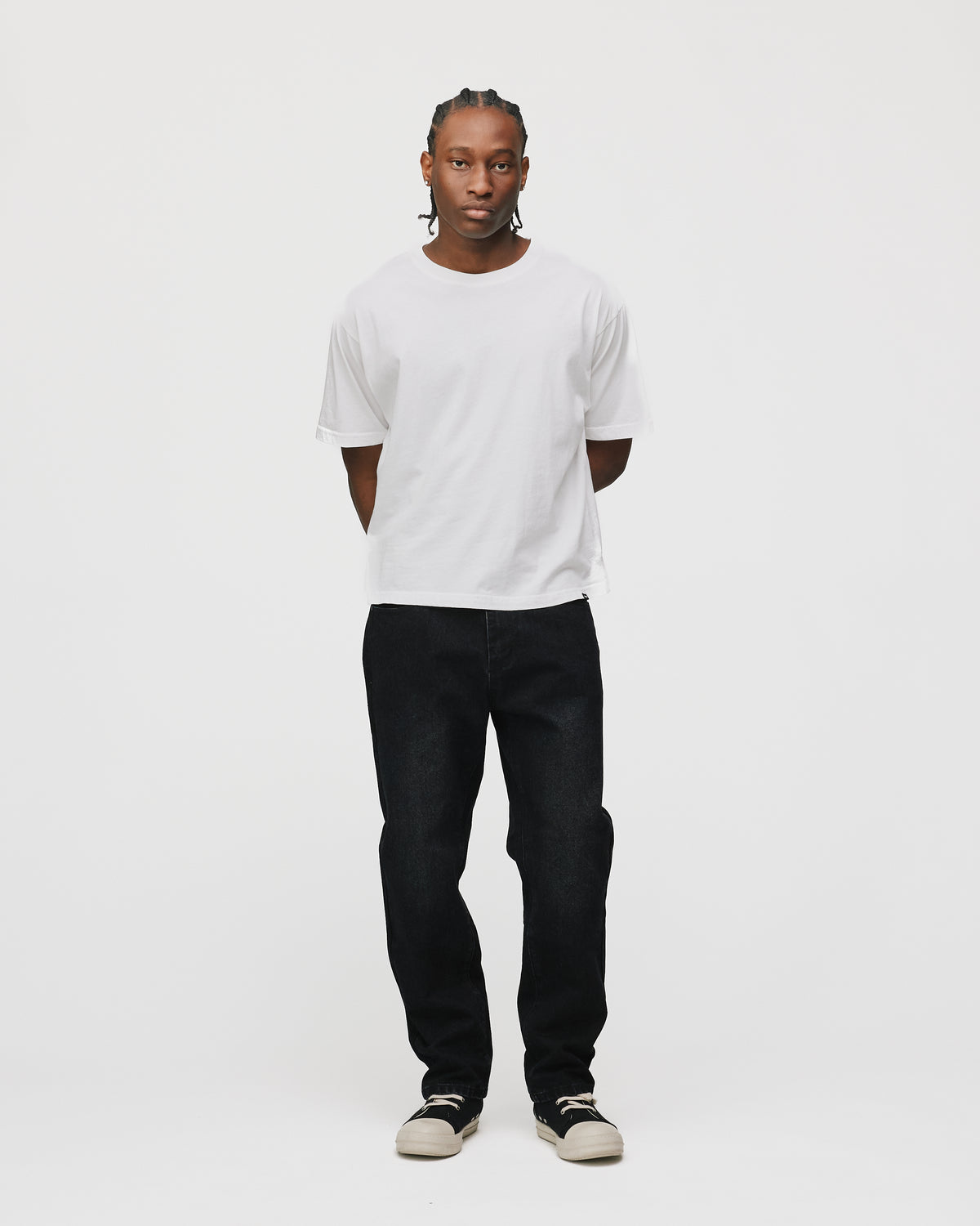 Slim Denim Pants - Washed Black