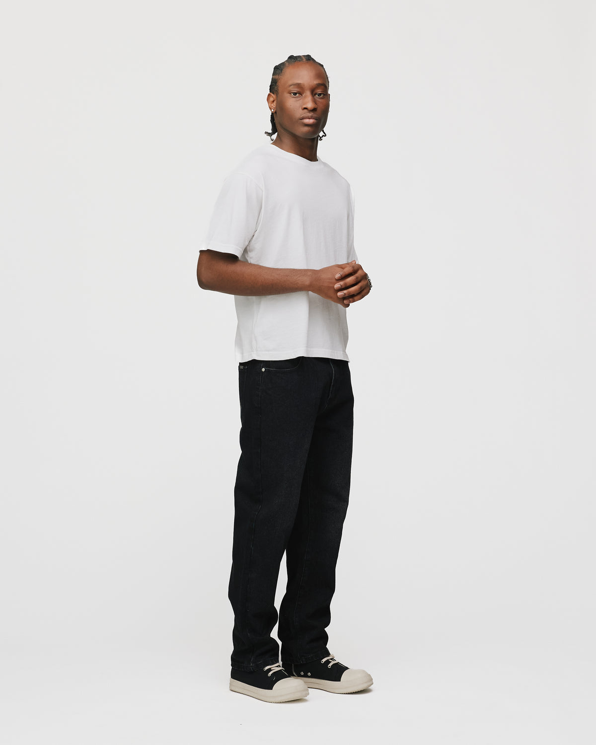 Slim Denim Pants - Washed Black