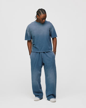 Drop Shoulder T-Shirt - Sunfaded Blue