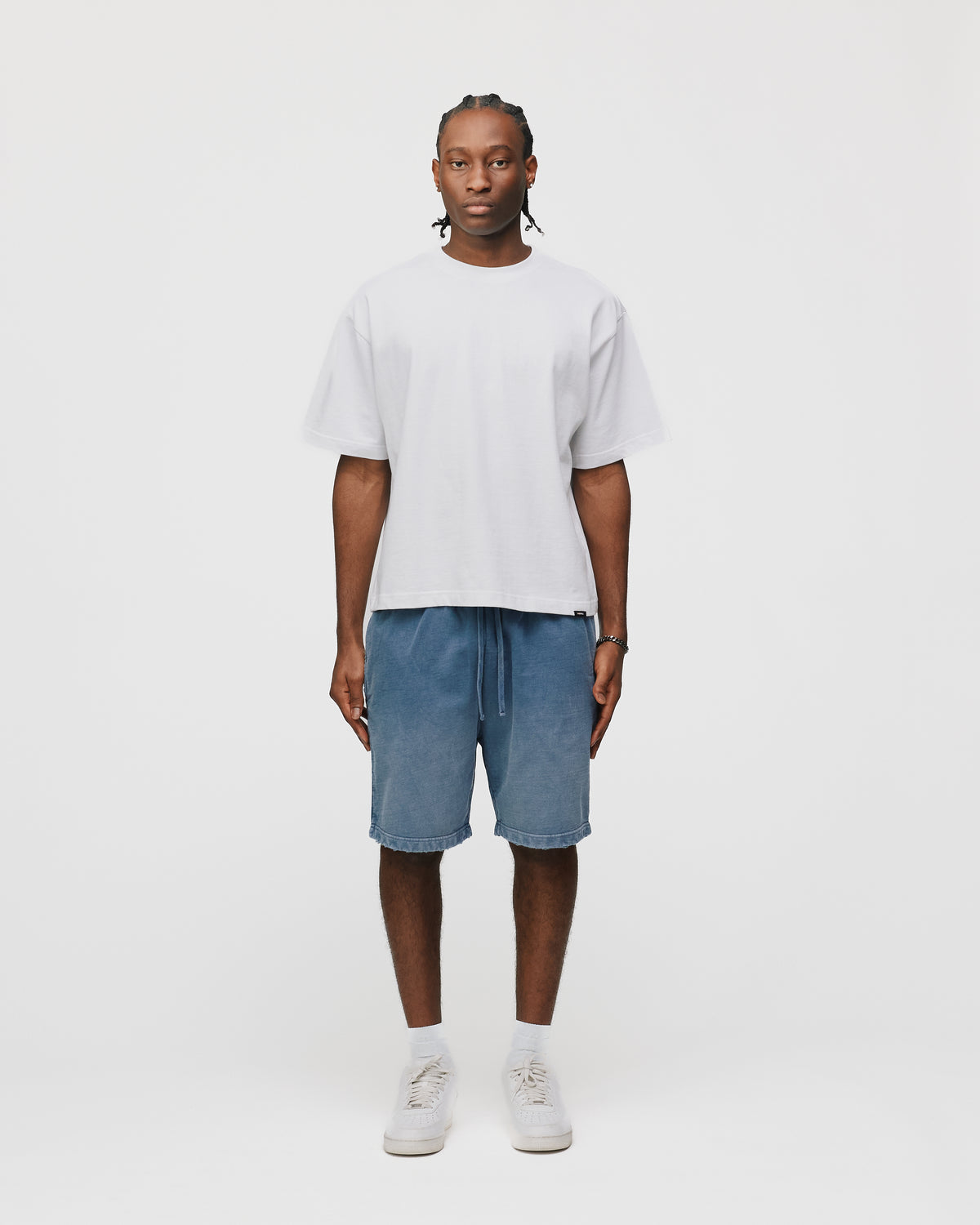 Cotton Shorts - Sunfaded Blue
