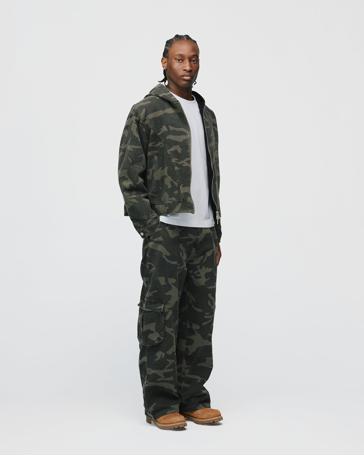 Baggy Cargo Pants - Camo