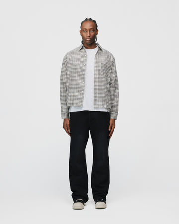 Cropped Flannel - Black