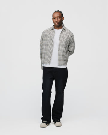 Cropped Flannel - Black