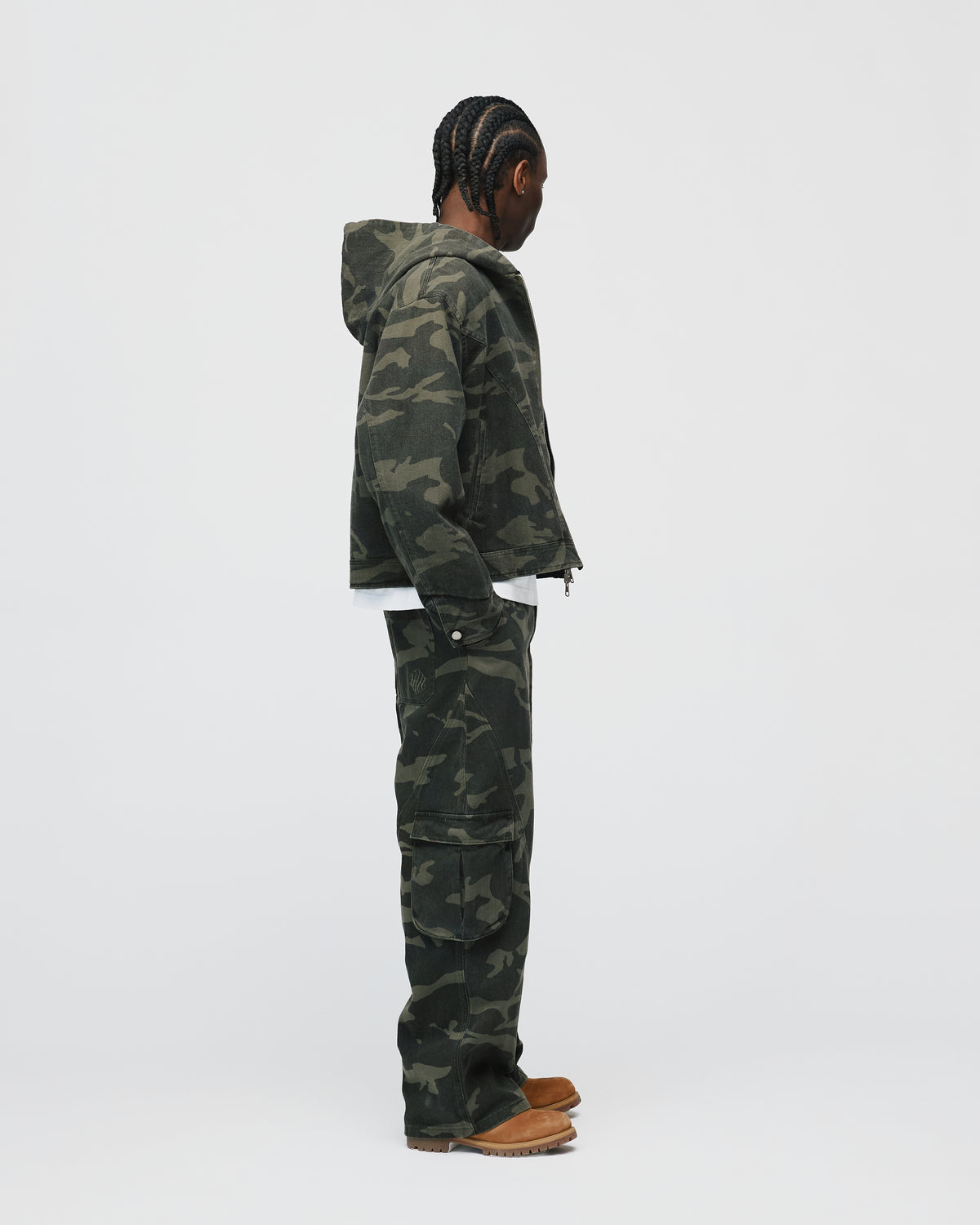 Baggy Cargo Pants - Camo