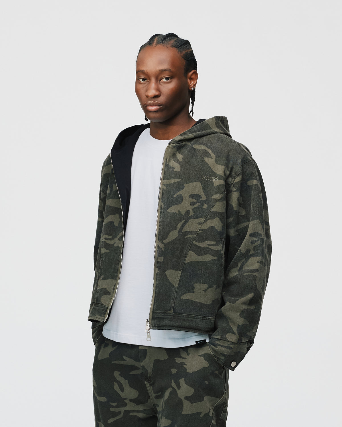 Reversible Hooded Jacket - Camo