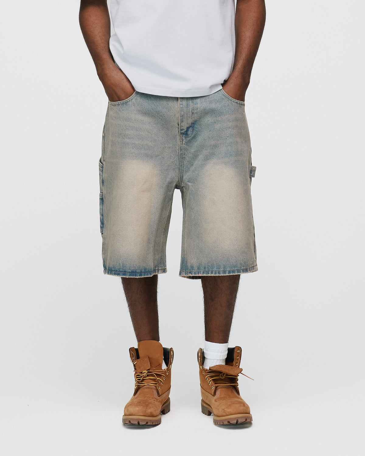 Baggy Denim Shorts - Desert Wash
