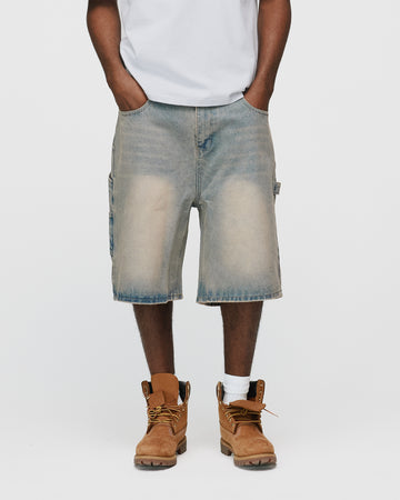 Baggy Denim Shorts - Desert Wash