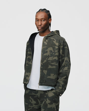 Reversible Hooded Jacket - Camo