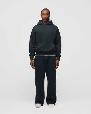 Drop Shoulder Hoodie - Vintage Black