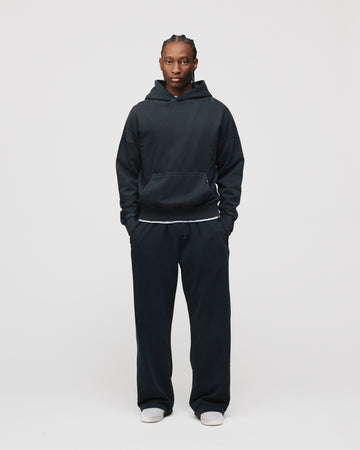 Drop Shoulder Hoodie - Vintage Black