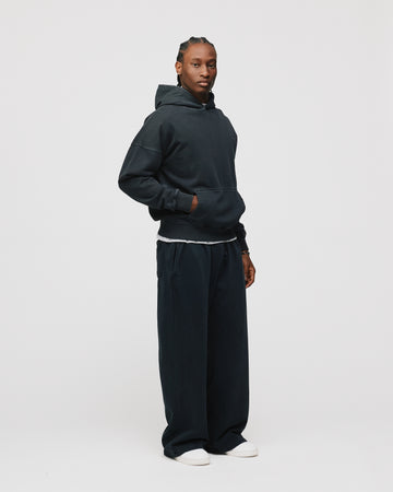 Drop Shoulder Hoodie - Vintage Black