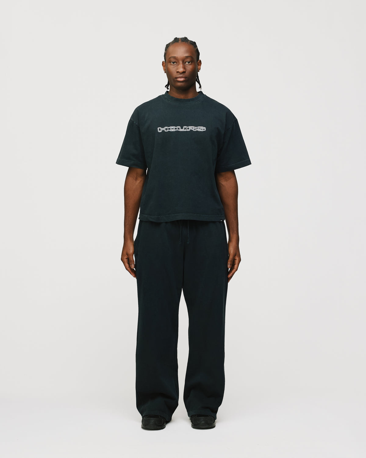 Neural Link Cropped T-Shirt - Vintage Black