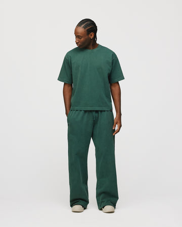 Cropped T-Shirt - Vintage Green