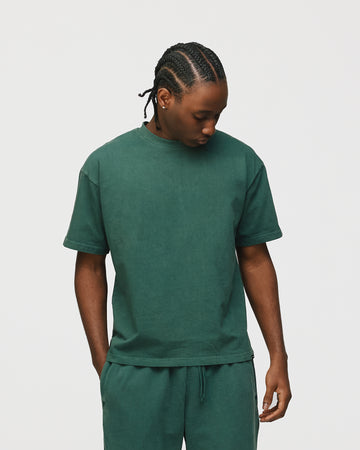 Drop Shoulder T-Shirt - Vintage Green