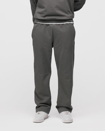 Open Bottom Sweatpants - Charcoal