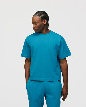 Cropped T-Shirt - Aqua