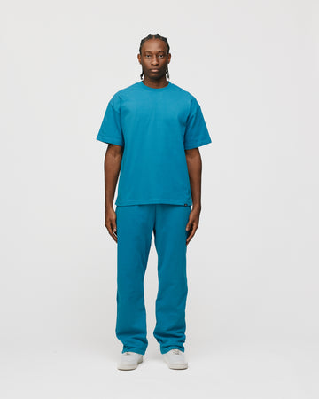 Drop Shoulder T-Shirt - Aqua