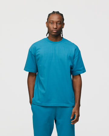 Drop Shoulder T-Shirt - Aqua