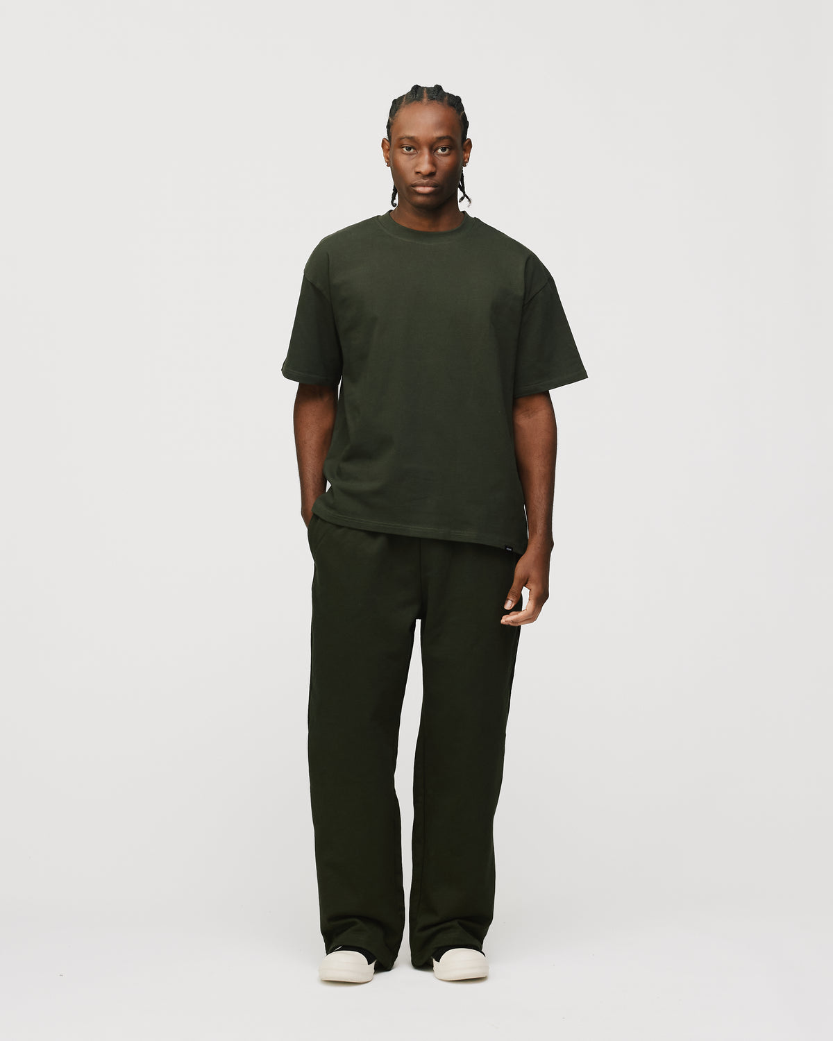 Drop Shoulder T-Shirt - Olive