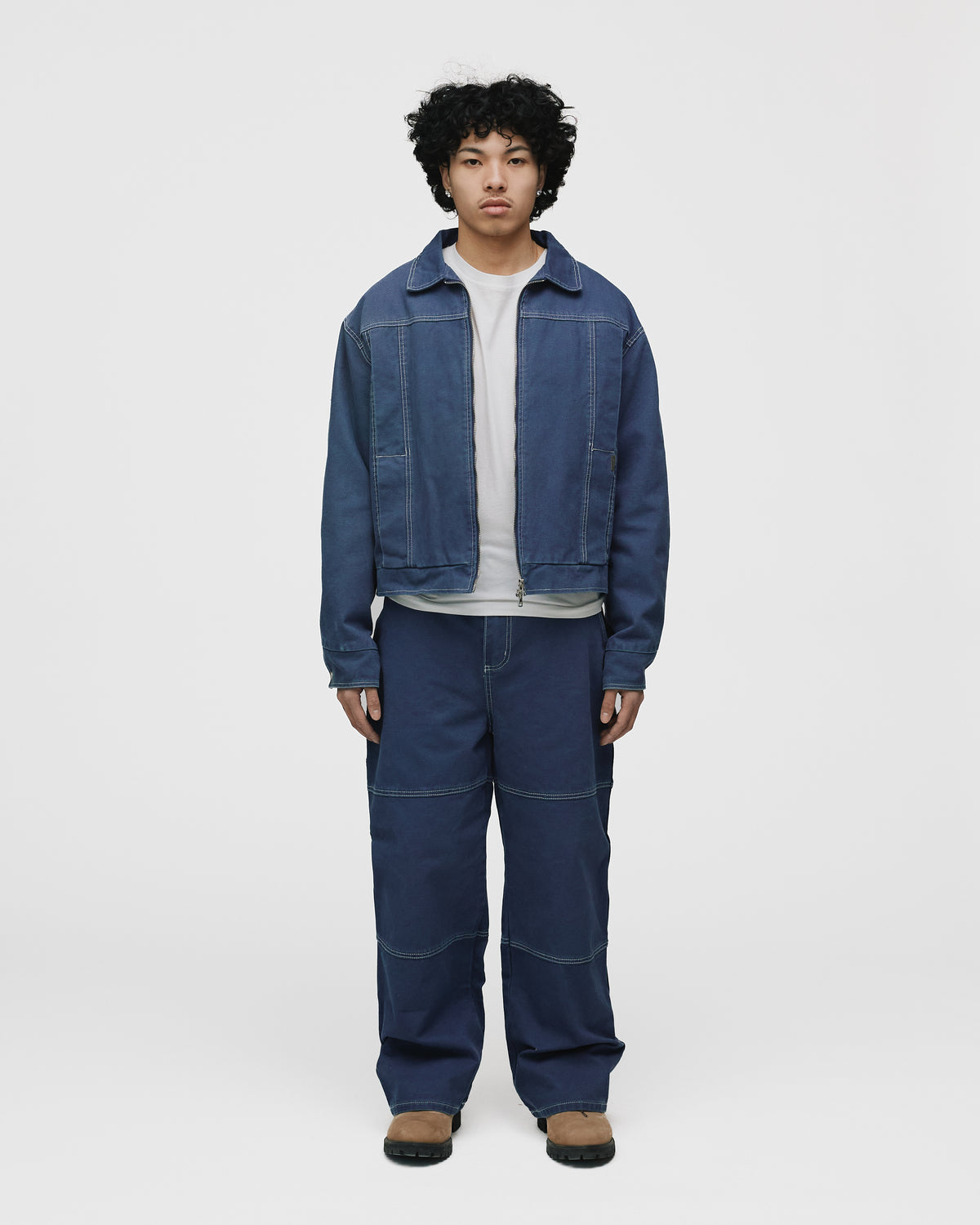 Workwear Jacket - Washed Blue