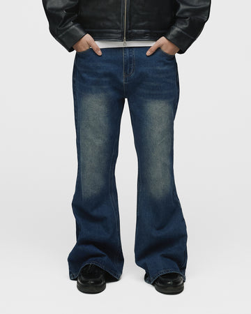 Flare Denim Pants - Mid Blue