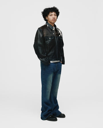Flare Denim Pants - Mid Blue