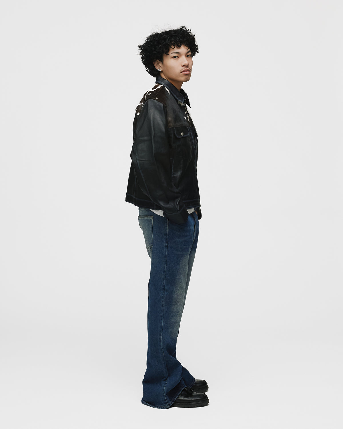 Flare Denim Pants - Mid Blue