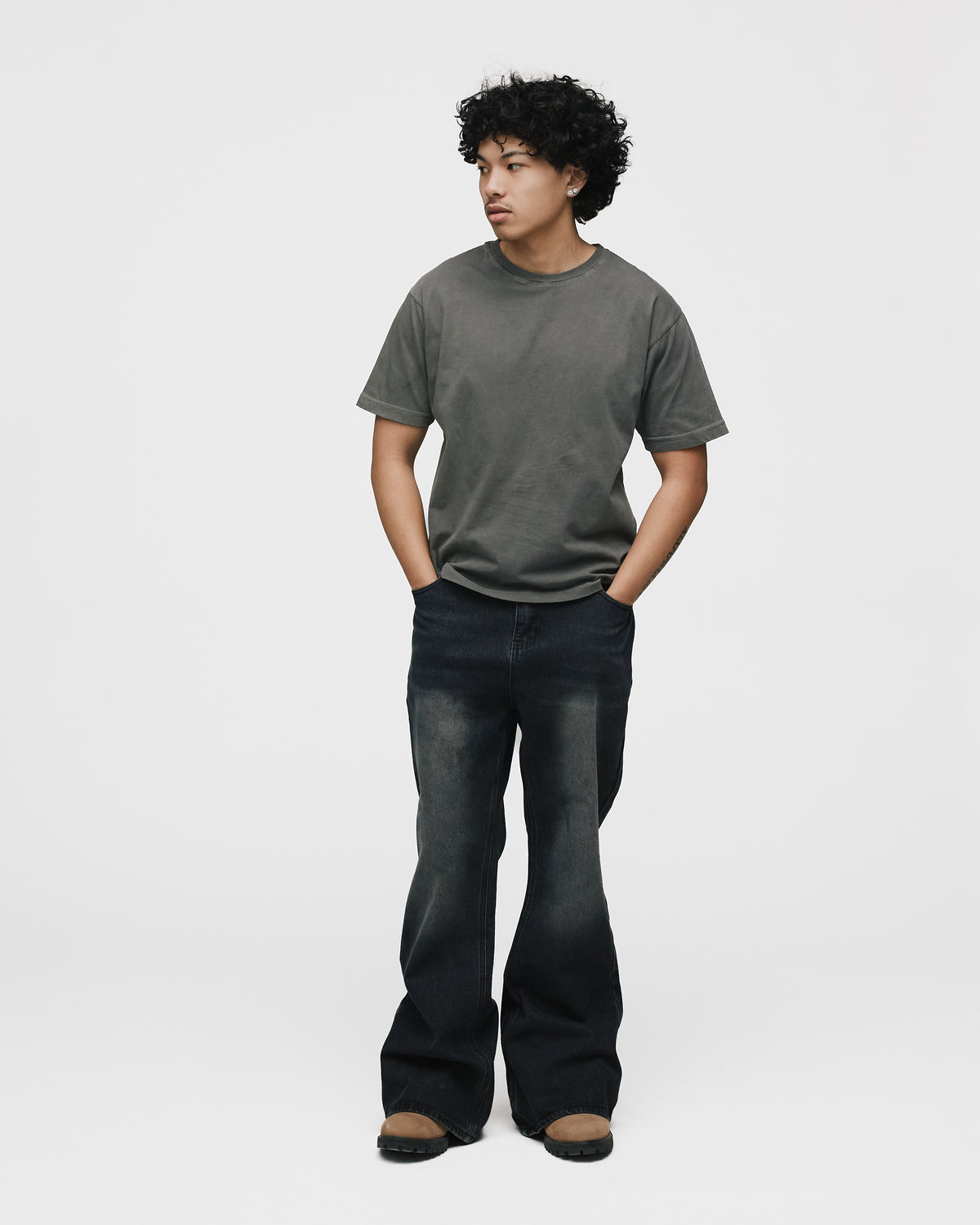 Baby T-Shirt - Washed Grey