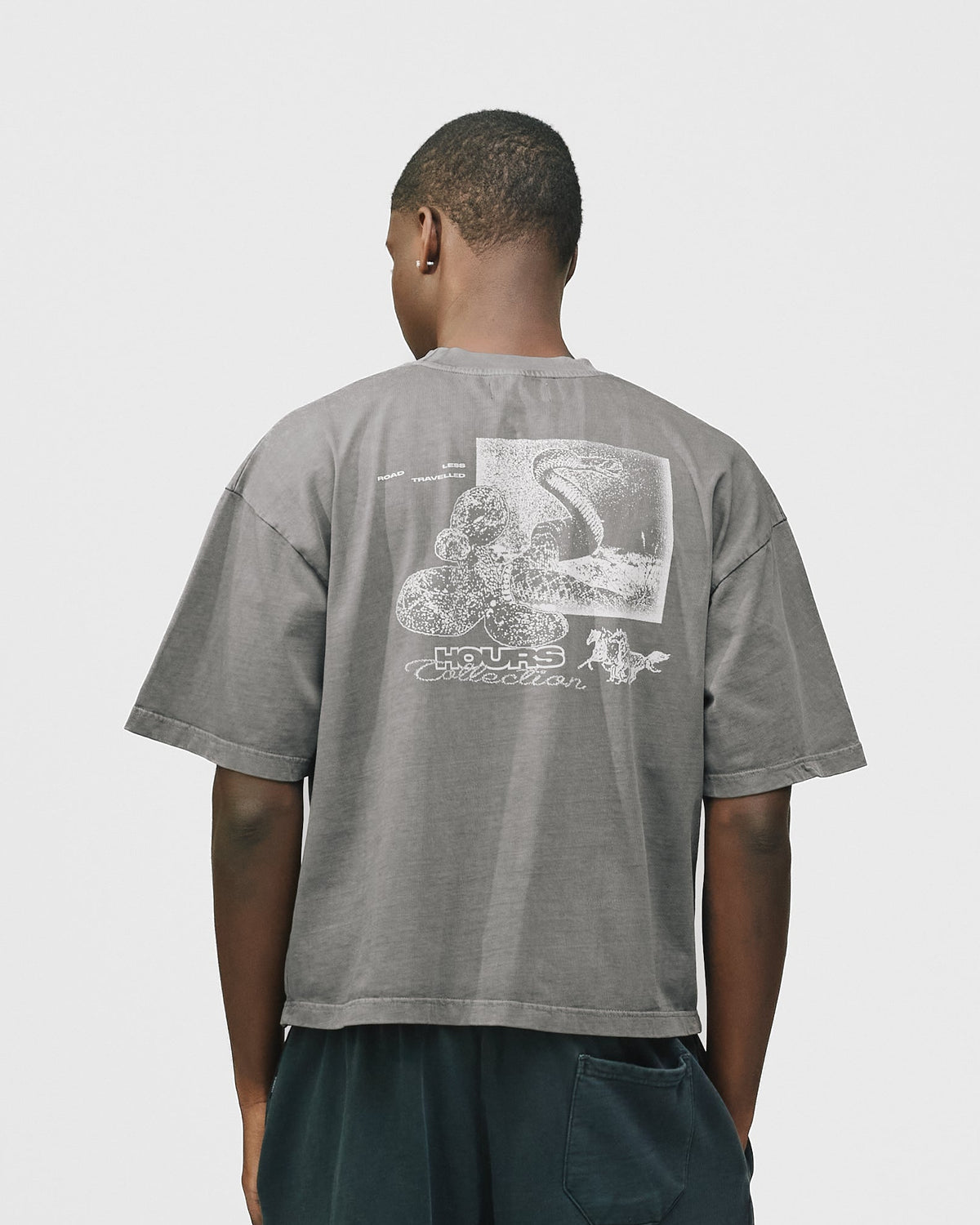 Outlaw Cropped T-Shirt - Vintage Grey