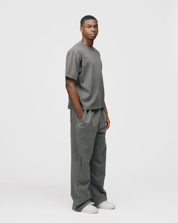 Cropped T-Shirt - Charcoal