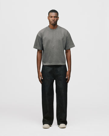 Cropped T-Shirt - Vintage Grey