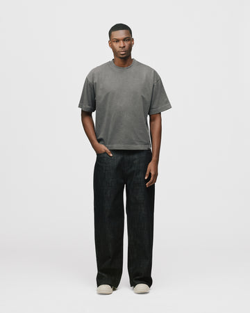 Cropped T-Shirt - Vintage Grey