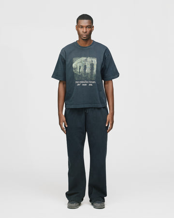 Mind is Hours Cropped T-Shirt - Vintage Black