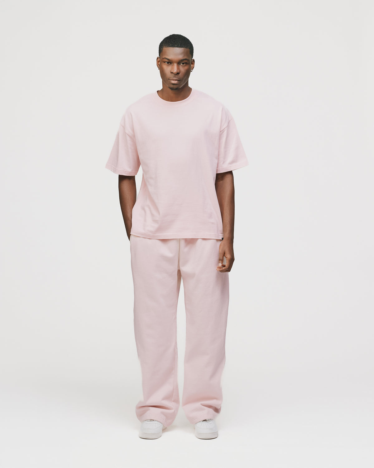 Drop Shoulder T-Shirt - Blush