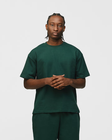 Drop Shoulder T-Shirt - Forest Green