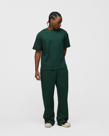 Drop Shoulder T-Shirt - Forest Green