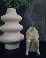 Hoodie Man Incense Holder - Concrete