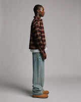 Cropped Flannel - Red