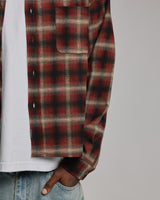 Cropped Flannel - Red