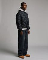 Quilted Puffer Jacket - Black