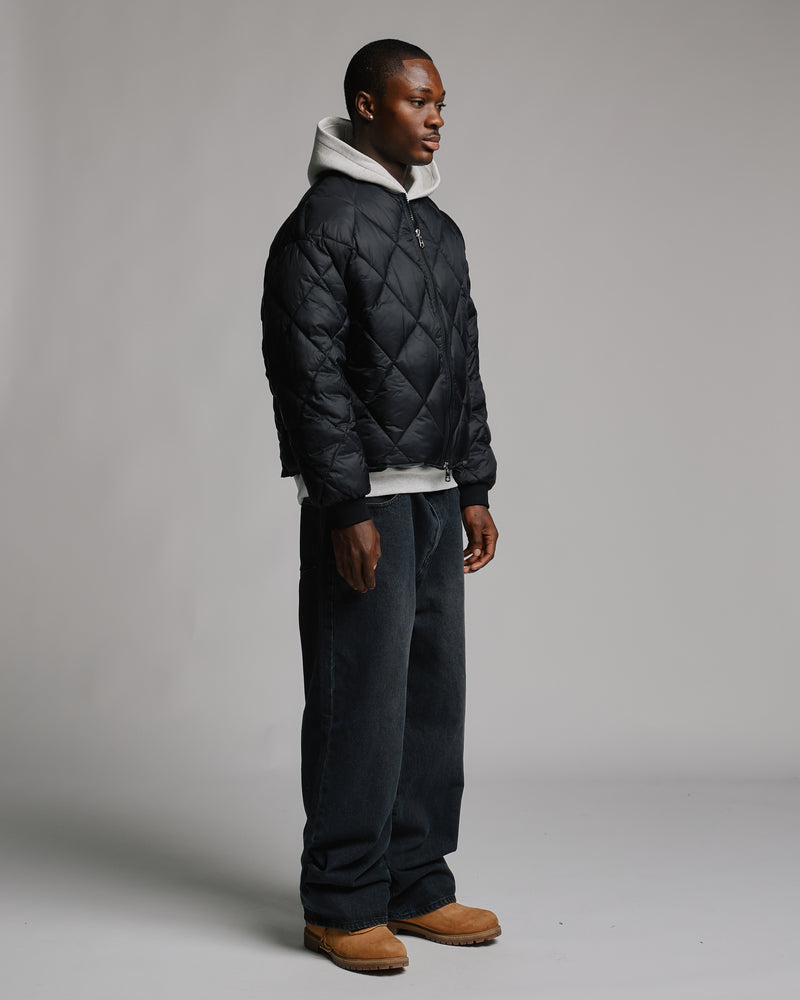 Quilted Puffer Jacket - Black