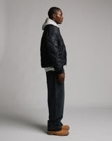 Quilted Puffer Jacket - Black