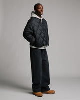 Quilted Puffer Jacket - Black